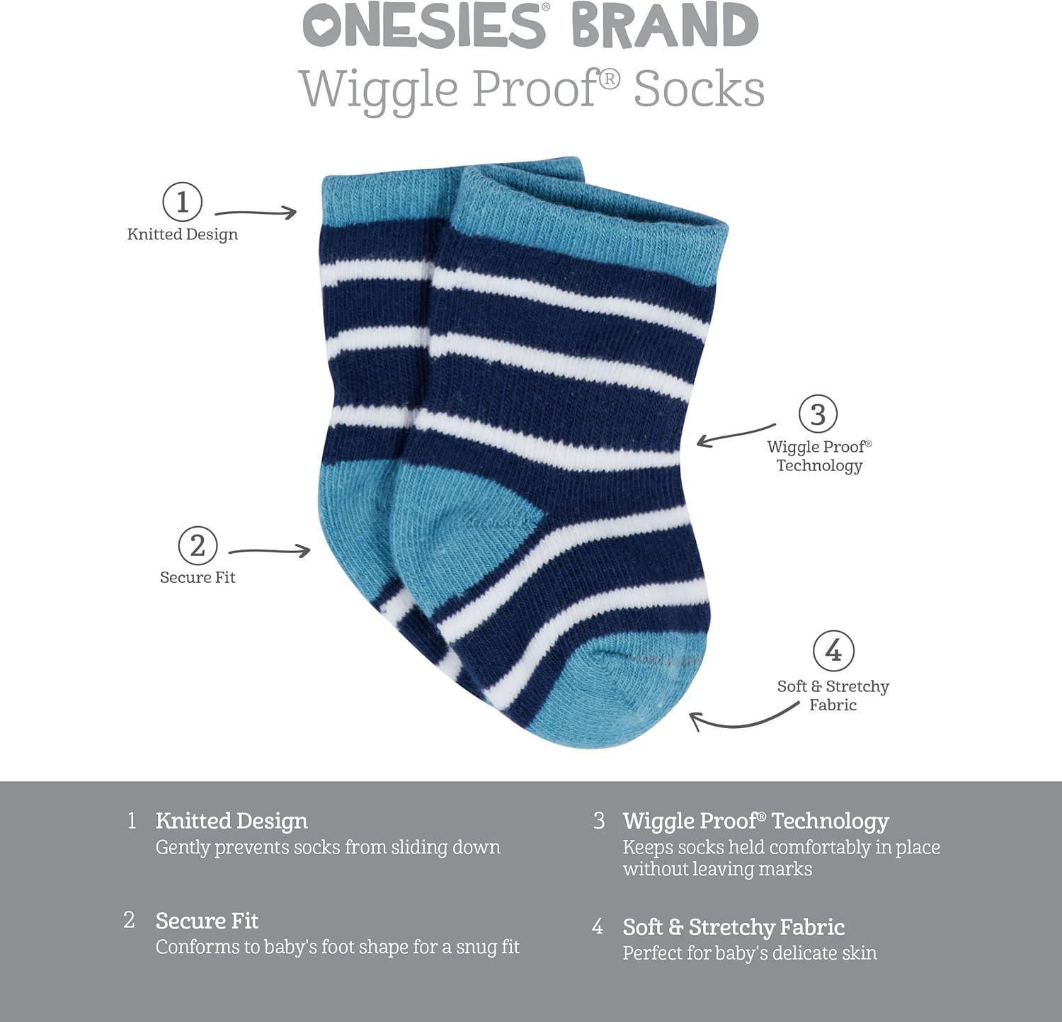 imageOnesies Brand Unisex Baby 12pair Bootie SocksTruck
