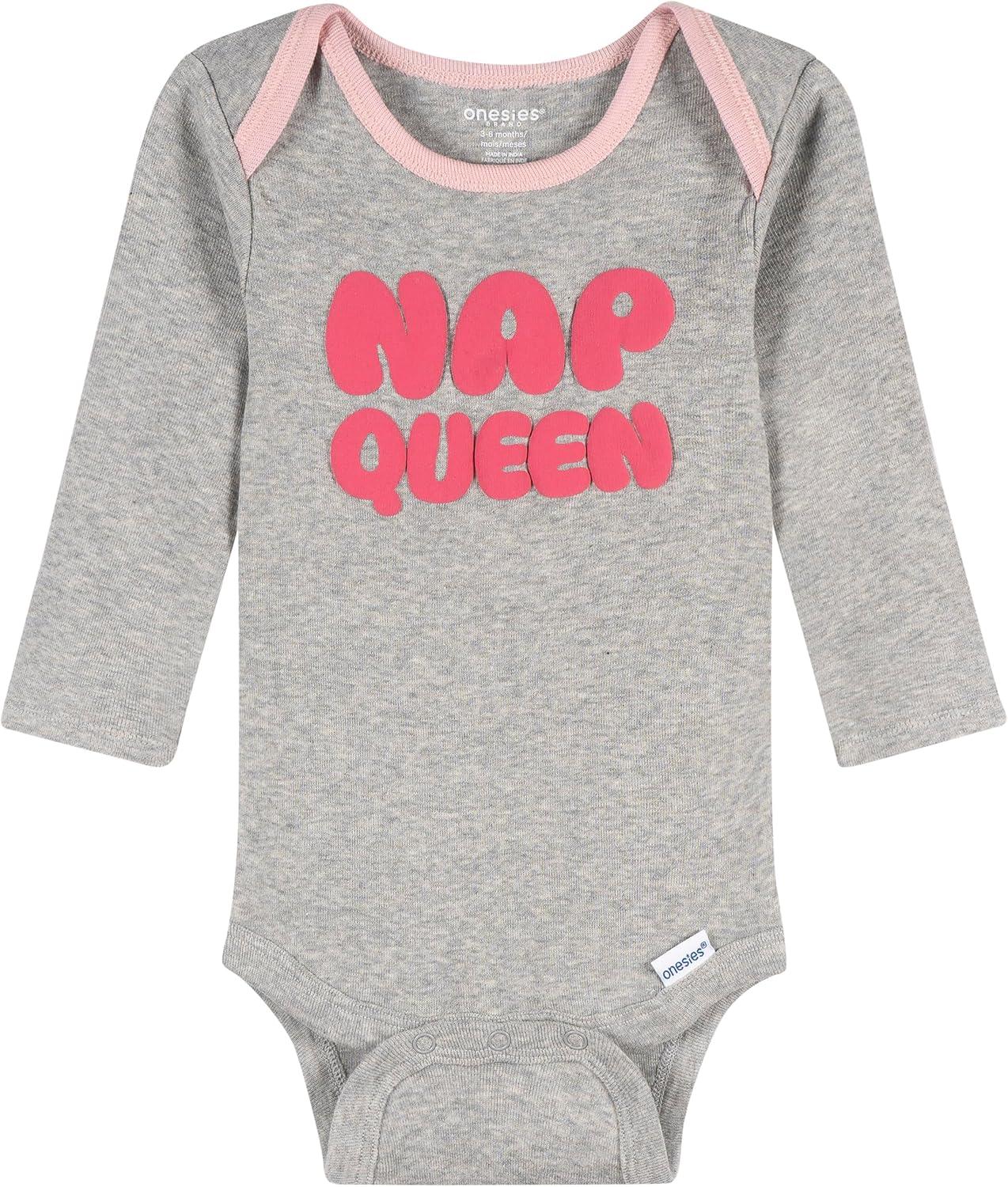 imageOnesies Brand Unisex Baby 4Piece Bodysuits and PantsNap Queen