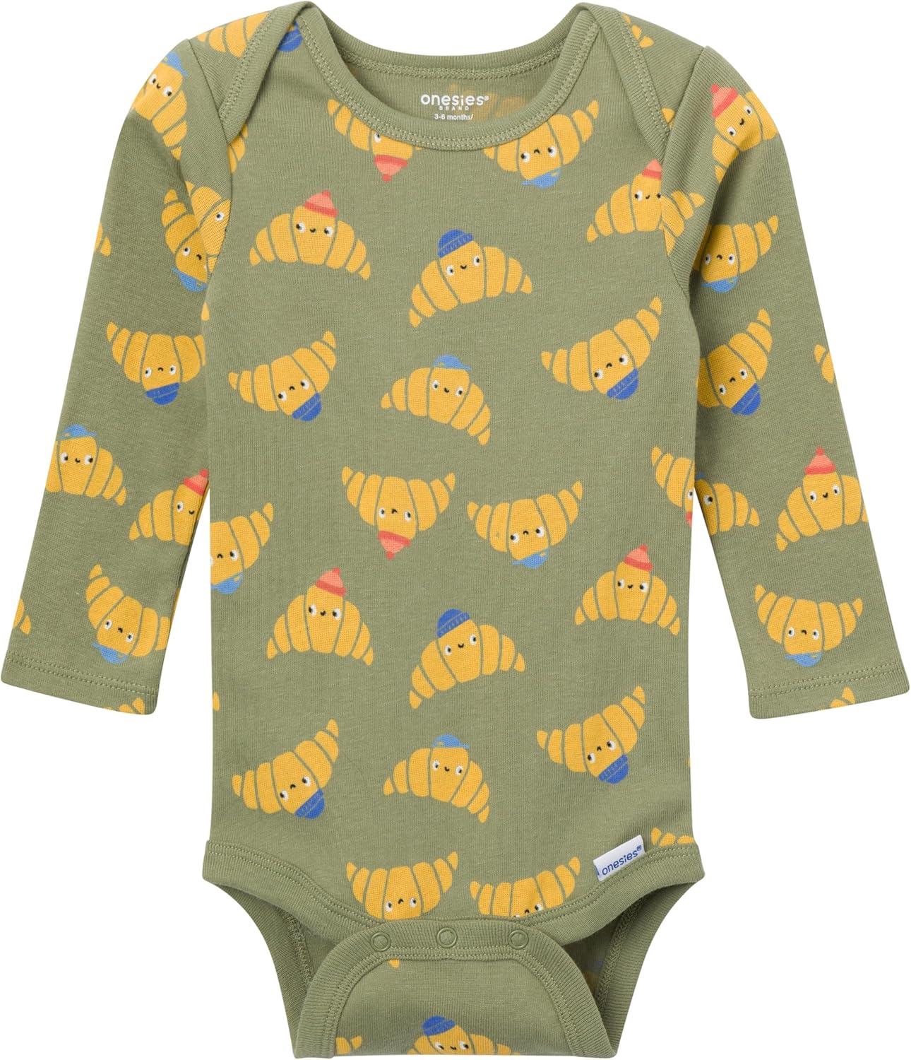 imageOnesies Brand Unisex Baby 4Piece Bodysuits and PantsParty Croissant