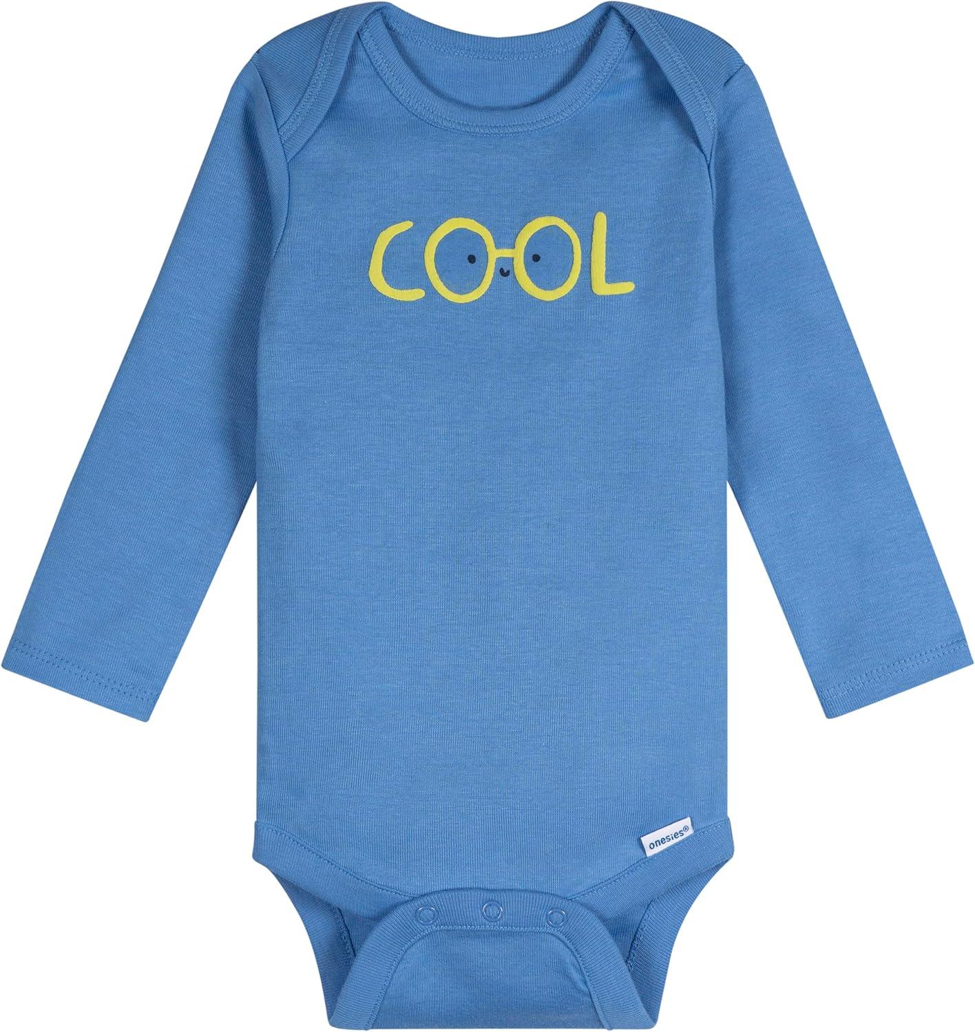 imageOnesies Brand Unisex Baby 6Pack Long Sleeve BodysuitsDinos