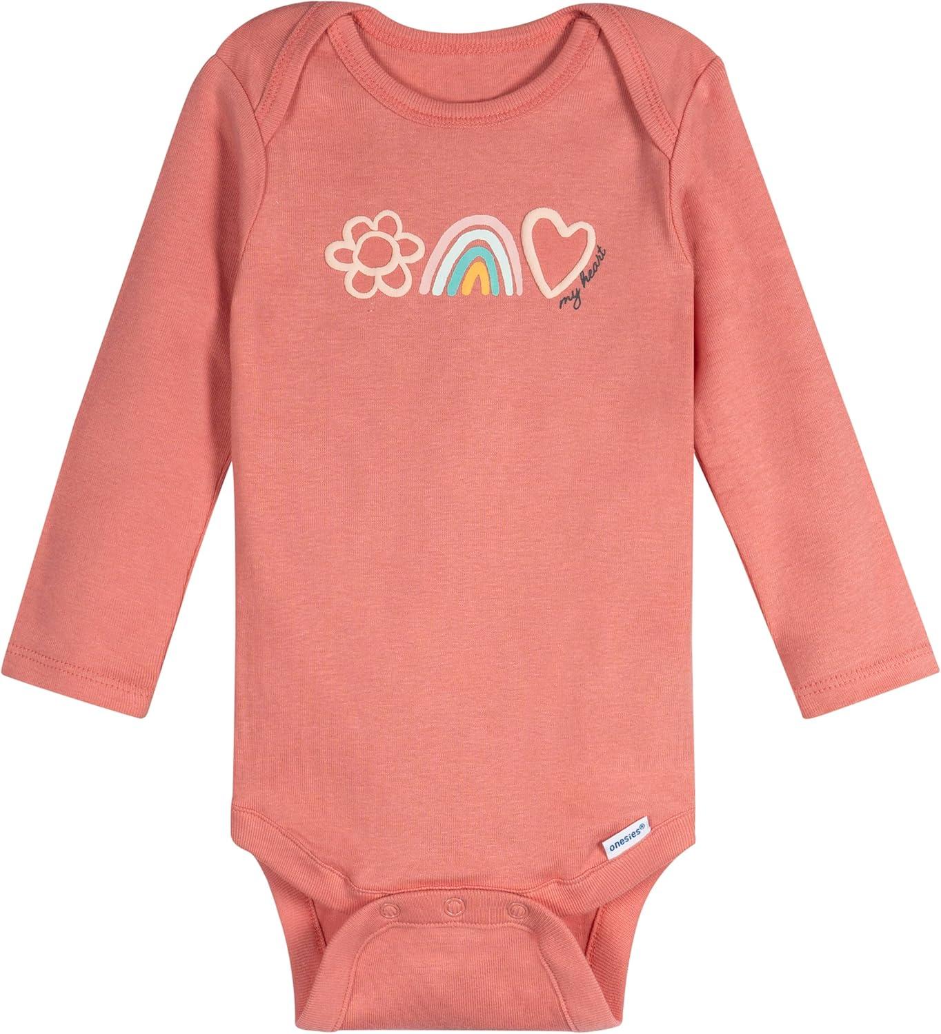 imageOnesies Brand Unisex Baby 6Pack Long Sleeve BodysuitsPuppies