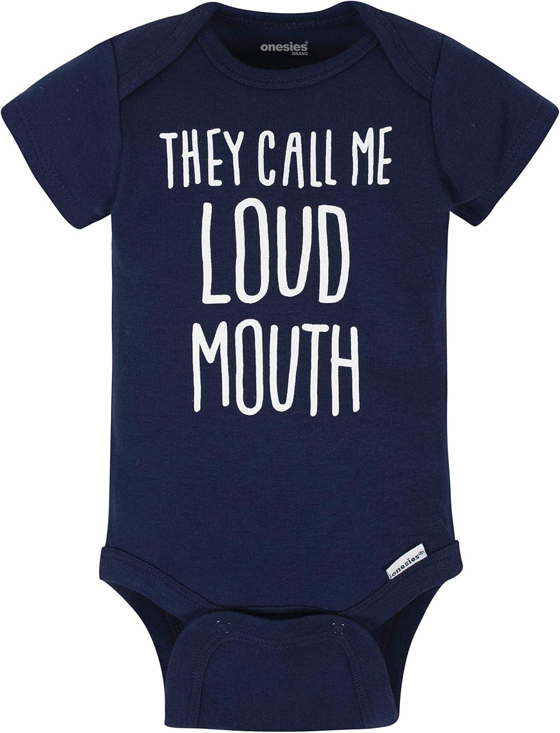 imageOnesies Brand babyboys 8pack Short Sleeve Mix amp Match BodysuitsGrey Dino