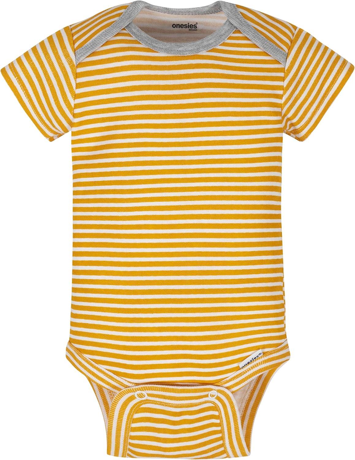 imageOnesies Brand babyboys 8pack Short Sleeve Mix amp Match BodysuitsGrey Hungry