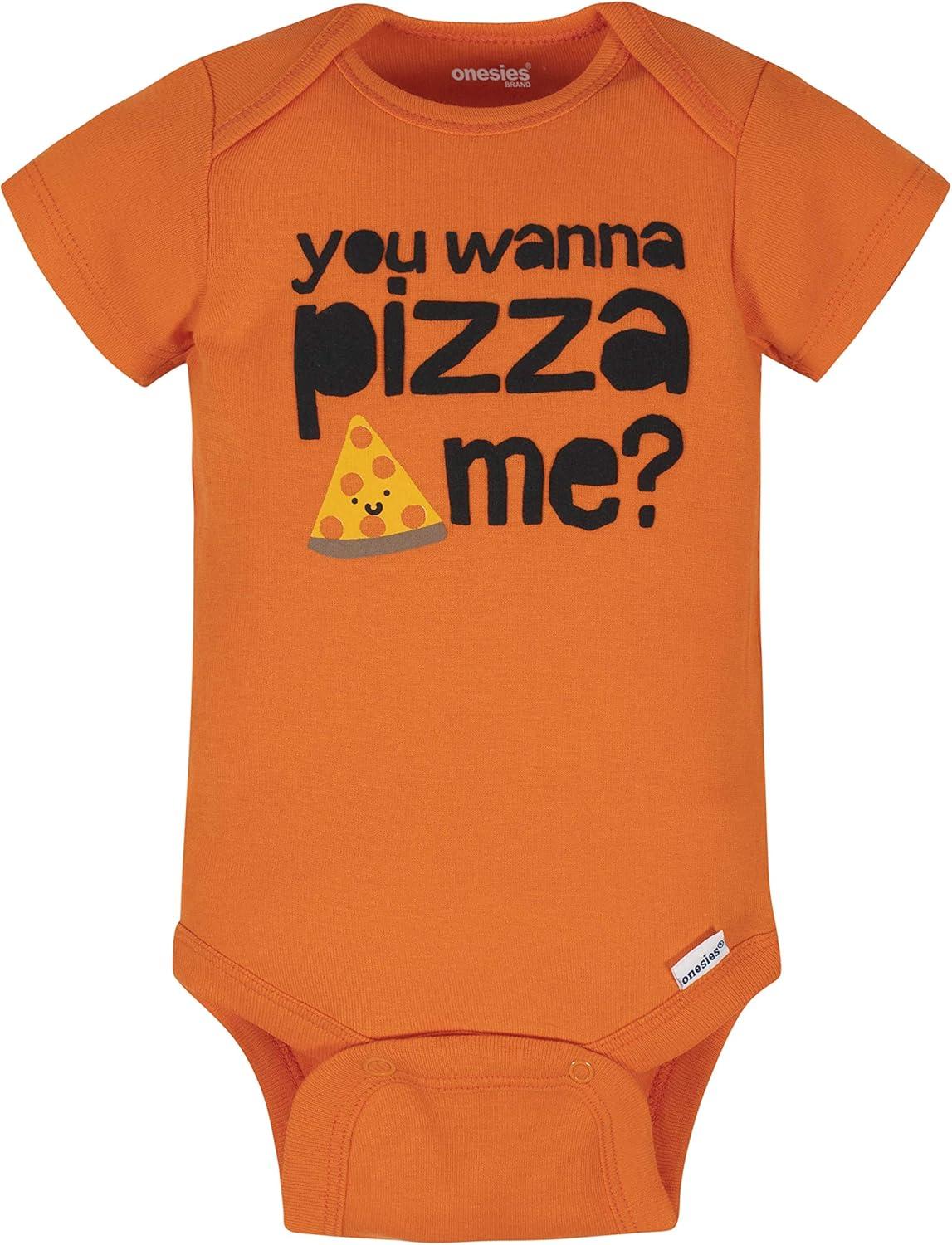 imageOnesies Brand babyboys 8pack Short Sleeve Mix amp Match BodysuitsGrey Hungry