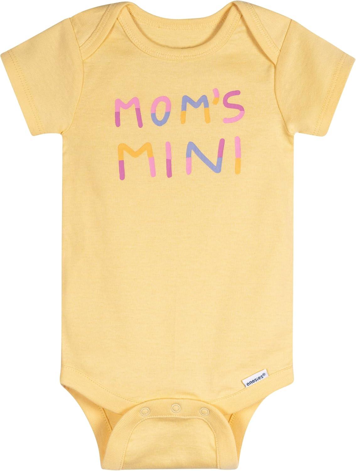 imageOnesies Brand unisexbaby 8pack Short Sleeve Mix amp Match BodysuitsSuper Happy