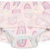 Onesies Brand, Baby Girls Long Sleeve Bodysuit Dress(Ivory Rainbow)