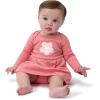 Onesies Brand, Baby Girls Long Sleeve Bodysuit Dress(Pink Flower)