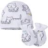 Onesies Brand Unisex Baby 12-piece Cap and Mitten Set(Cats)