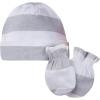 Onesies Brand Unisex Baby 12-piece Cap and Mitten Set(Stripe)