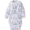 Onesies Brand, Unisex Baby, 6-Pack Long Sleeve Bodysuits(Cats)