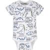 Onesies Brand baby-boys 8-pack Short Sleeve Mix & Match Bodysuits(Grey Dino)
