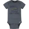Onesies Brand baby-boys 8-pack Short Sleeve Mix & Match Bodysuits(Grey Dino)
