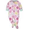 Onesies Brand baby-girls 4-pack Sleep ‘N Play Footies Multi Pack(Pink Sweet Treats)