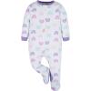 Onesies Brand baby-girls 4-pack Sleep ‘N Play Footies Multi Pack(Rainbows)
