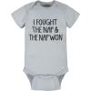 Onesies Brand unisex-baby 8-pack Short Sleeve Mix & Match Bodysuits(Grey Funny)