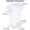 Onesies Brand unisex-baby 8-pack Short Sleeve Mix & Match Bodysuits(White Short & Long Sleeve)