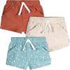 Onesies Brand Unisex-Baby 3-Pack Knit Shorts(Stars)