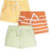 Onesies Brand Unisex-Baby 3-Pack Knit Shorts(Stripes)