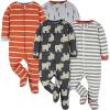 Onesies Brand baby-boys 4-pack Sleep ‘N Play Footies(Bear)