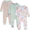 Onesies Brand unisex-baby Unisex Baby 3-pack Snug Fit One-piece Cotton Pajamas(City Sunset)