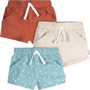 Onesies Brand Unisex-Baby 3-Pack Knit Shorts(Stars)