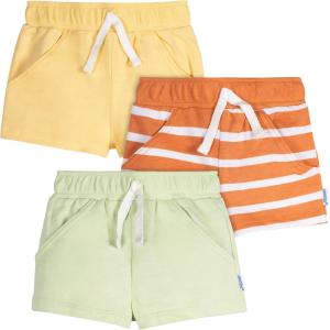 Onesies Brand Unisex-Baby 3-Pack Knit Shorts(Stripes)