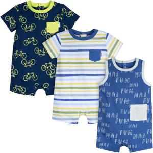Onesies Brand baby-boys 3-pack Romper(Fun)