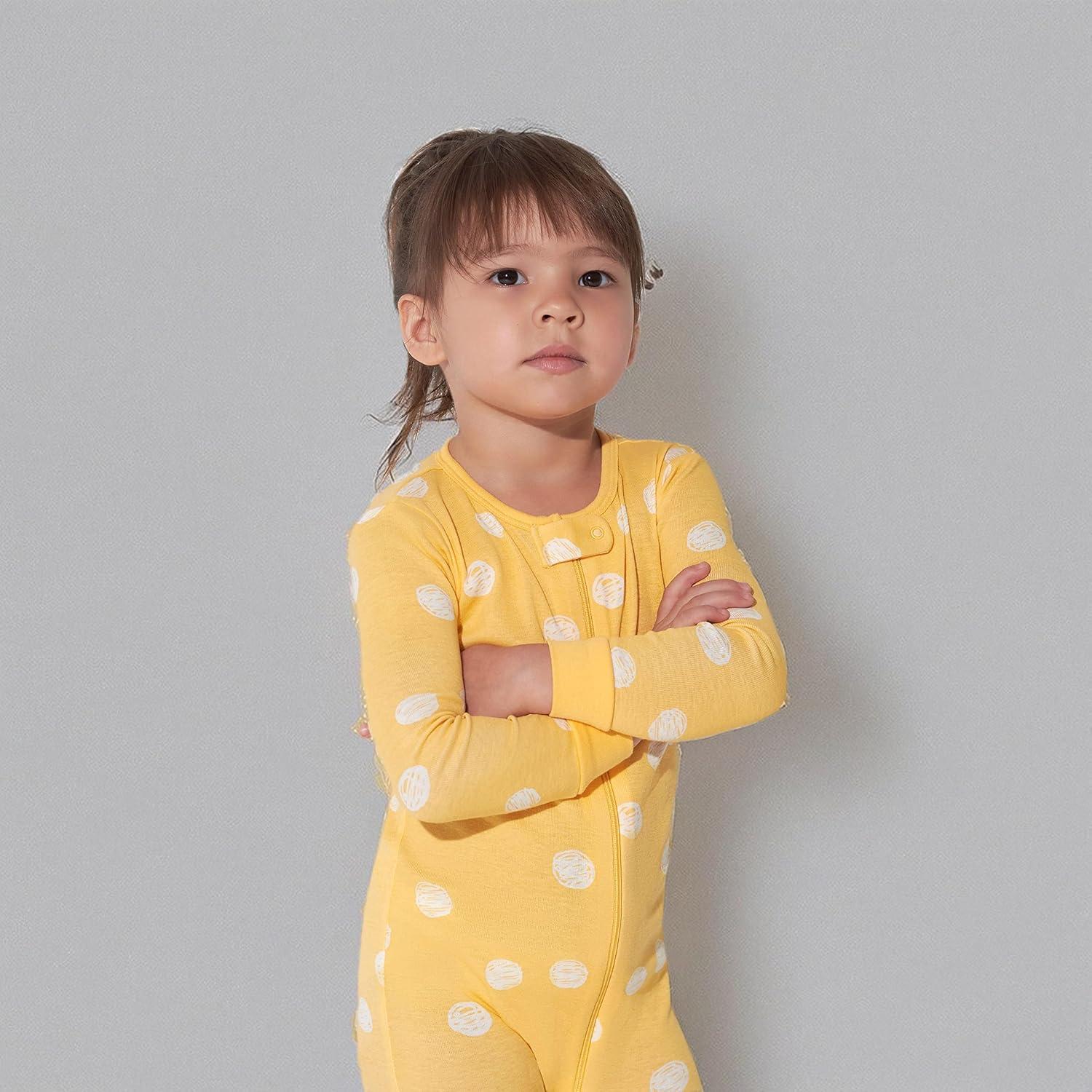 imageOnesies Brand Baby Girls 3pack Snug Fit Onepiece Cotton PajamasFox