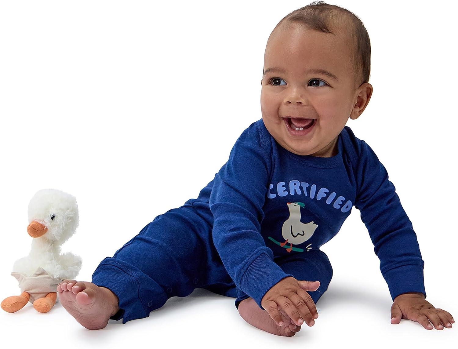 imageOnesies Brand unisexbaby 3pack Cotton RomperSilly Goose