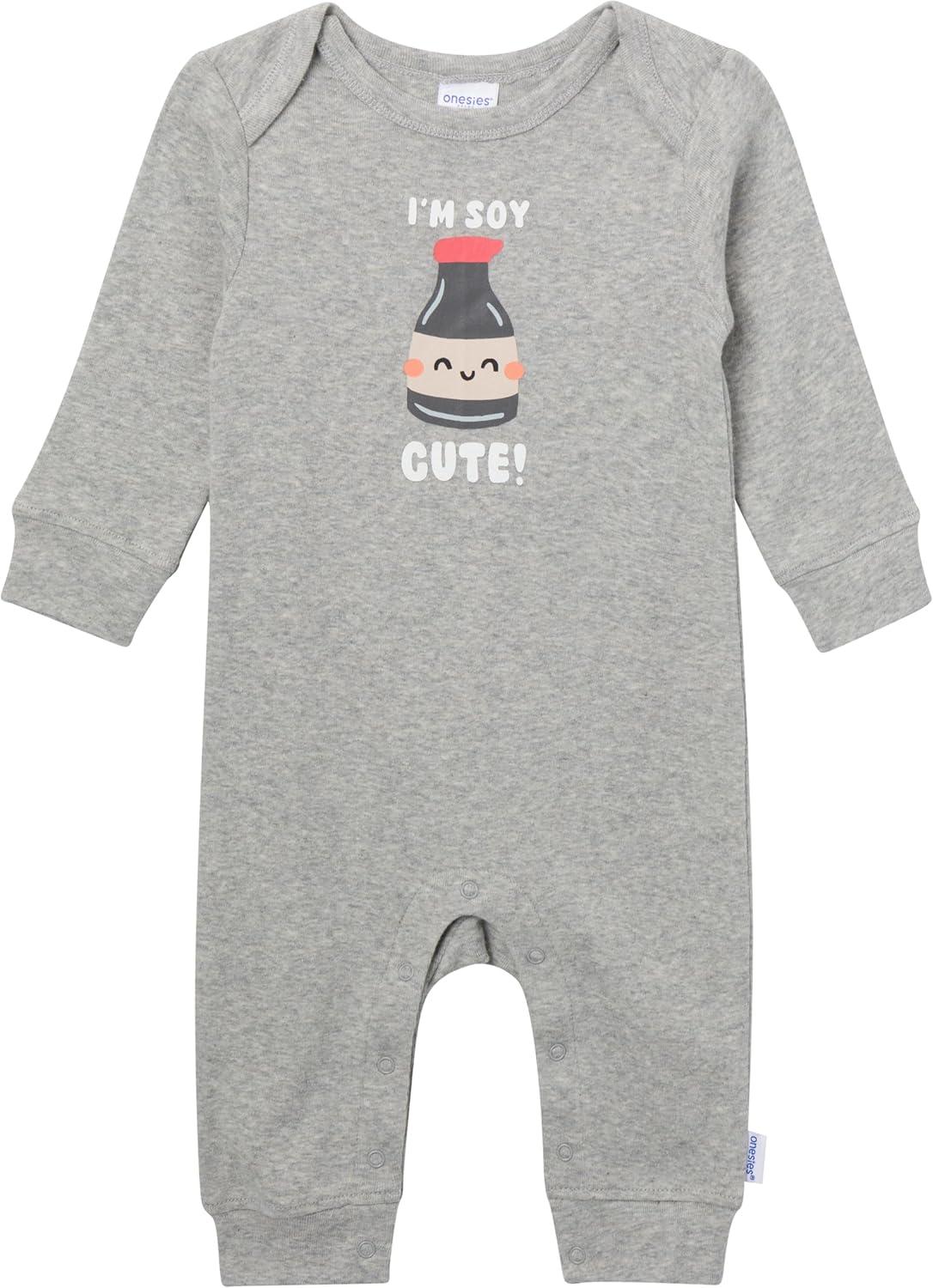 imageOnesies Brand unisexbaby 3pack Cotton RomperSoy Cute
