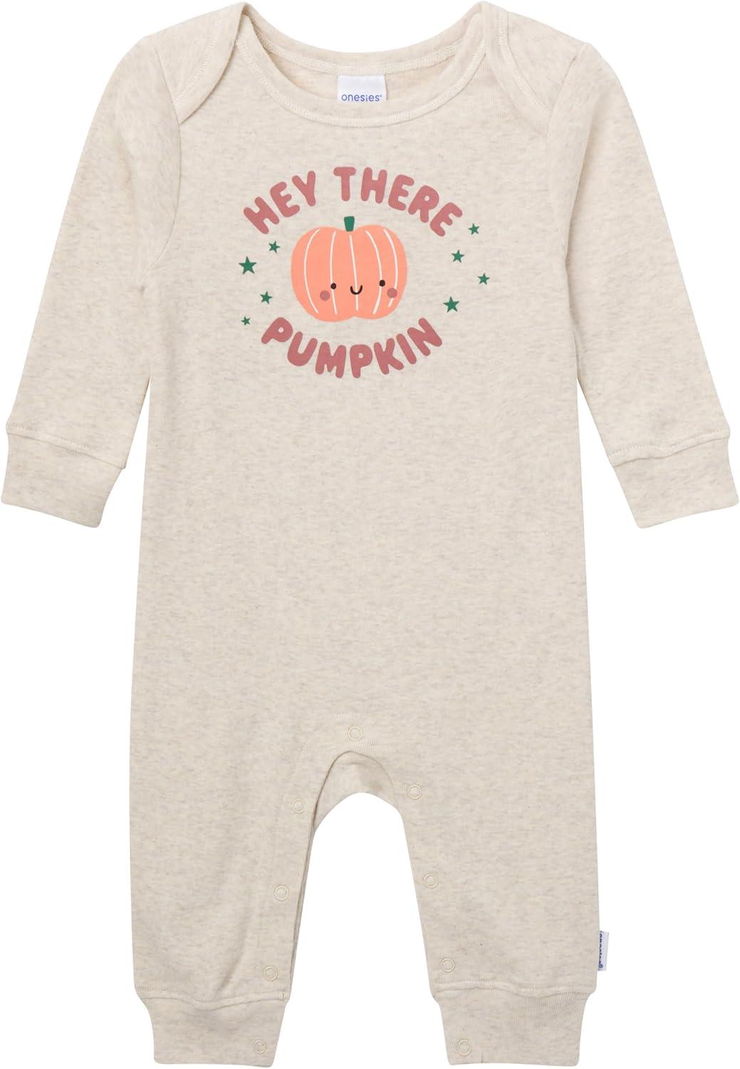 imageOnesies Brand unisexbaby 3pack Cotton RomperWhat Fun Pumpkin