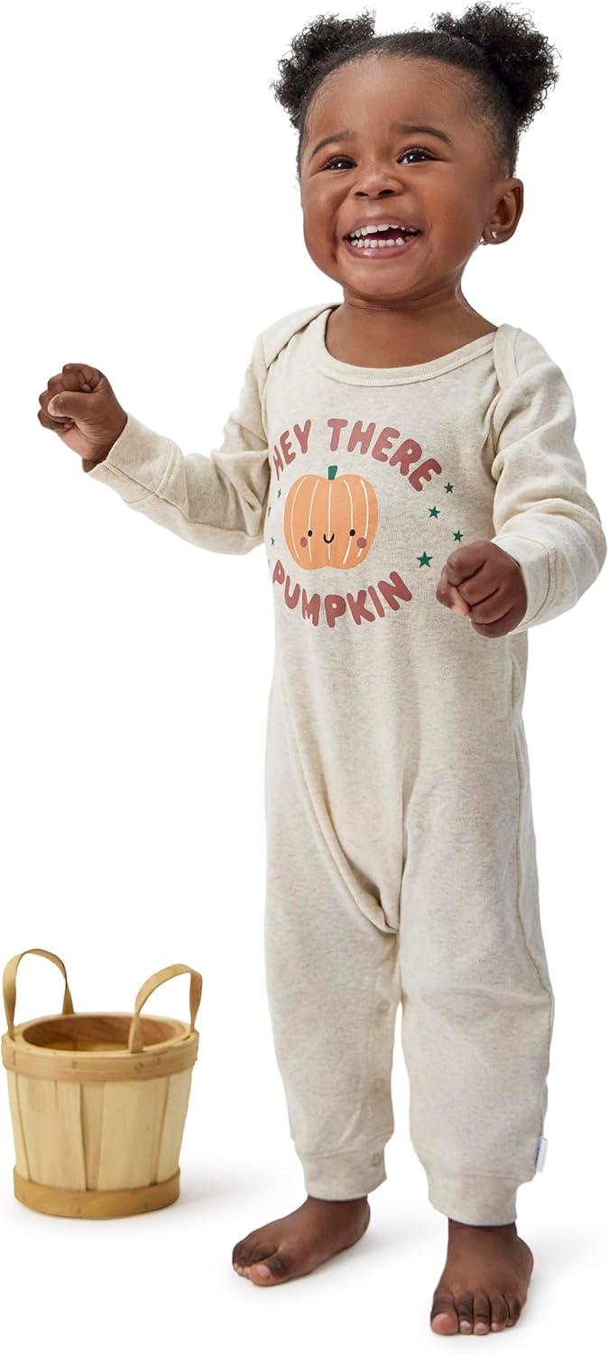 imageOnesies Brand unisexbaby 3pack Cotton RomperWhat Fun Pumpkin