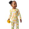 Onesies Brand Baby Girls’ 3-pack Snug Fit One-piece Cotton Pajamas(Lemons)