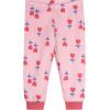 Onesies Brand Baby Girls’ Snug Fit 4-piece Pajama Set(Berries)