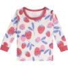 Onesies Brand Baby Girls’ Snug Fit 4-piece Pajama Set(Berries)