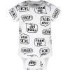 Onesies Brand Unisex Baby 3 Outfit Bundle Mix Match Newborn to 12m Pants Set(Grey Orange Pizza)