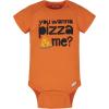 Onesies Brand Unisex Baby 3 Outfit Bundle Mix Match Newborn to 12m Pants Set(Grey Orange Pizza)