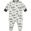 Onesies Brand Unisex Baby 4-pack Sleep ‘N Play Footies Multi Pack(Grey Neutral)