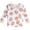Onesies Brand baby-boys Unisex Baby Snug Fit 4-piece Pajama Set(Pretzels)