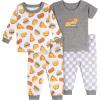 Onesies Brand Baby Girls’ 3-pack Snug Fit One-piece Cotton Pajamas(Treats)