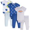 Onesies Brand Unisex Baby 3 Outfit Bundle Mix Match Newborn to 12m Pants Set(Chill Zone)