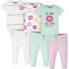 Onesies Brand Unisex Baby 3 Outfit Bundle Mix Match Newborn to 12m Pants Set(Pink Green Donut)