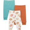 Onesies Brand Unisex-Baby 3-Pack Active Pants(Pretzels)