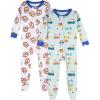Onesies Brand baby-boys 2-pack Footed Pajamas(Snack Truck)