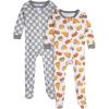 Onesies Brand baby-boys 2-pack Footed Pajamas(Treats)