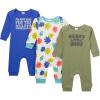 Onesies Brand unisex-baby 3-pack Cotton Romper(Little Dude)