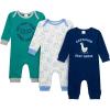 Onesies Brand unisex-baby 3-pack Cotton Romper(Silly Goose)