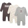 Onesies Brand unisex-baby 3-pack Cotton Romper(Soy Cute)