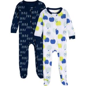 Onesies Brand baby-boys 2-pack Footed Pajamas(Fun Apples)