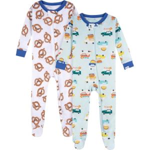 Onesies Brand baby-boys 2-pack Footed Pajamas(Snack Truck)